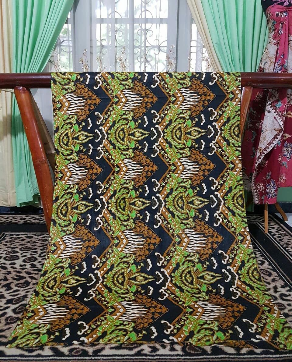 kain batik bahan katun motif tirta alam