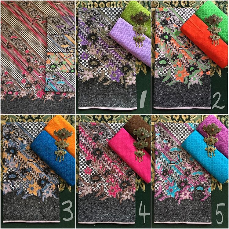 Kain Batik Pekalongan – Batik Soft Motif Kupu Bunga Kombinasi Embos – KA2.41